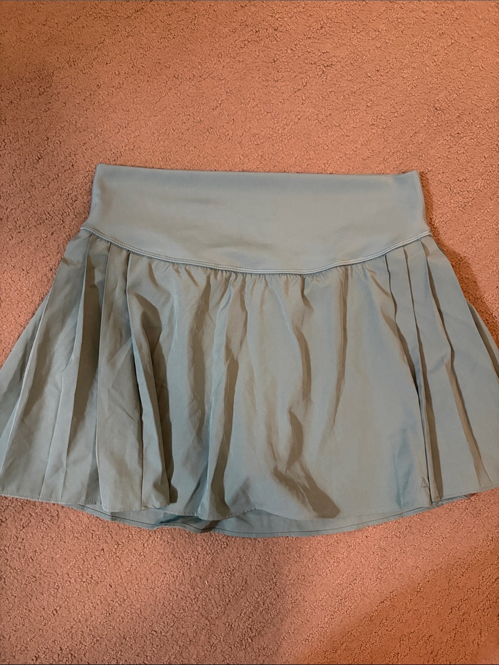 Adore Me Light Sage Pleated Skater Skirt